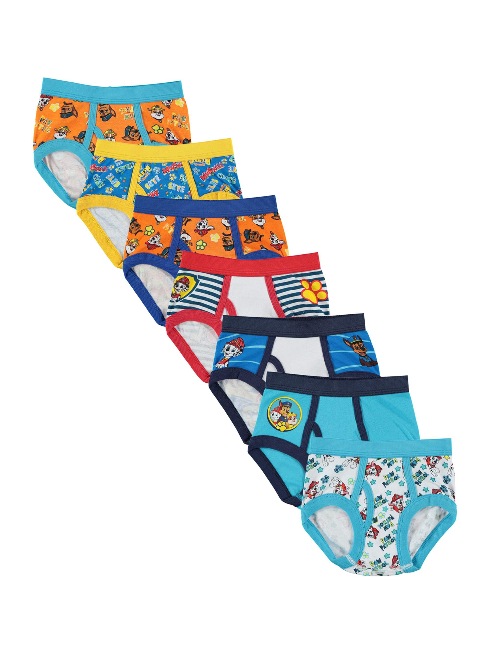 Paw Patrol Toddler Boys' Underwear, 6 Pack Sizes 2T-4T