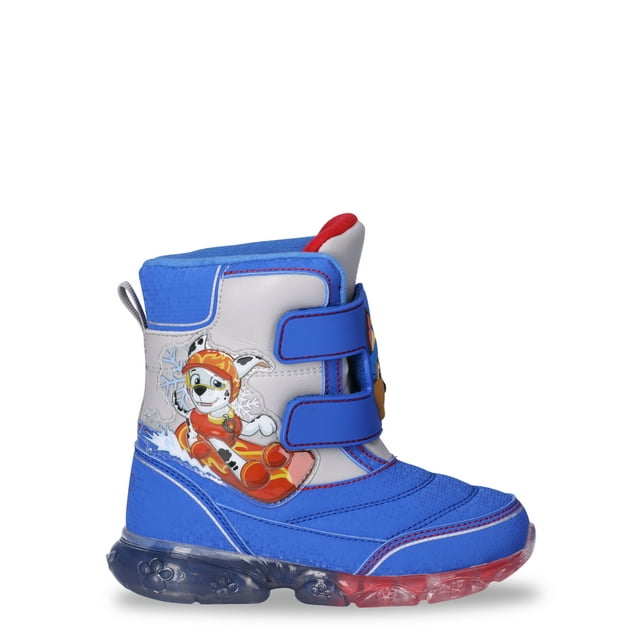 Paw Patrol Toddler Boy Light Up Winter Snow Boots, Sizes 712