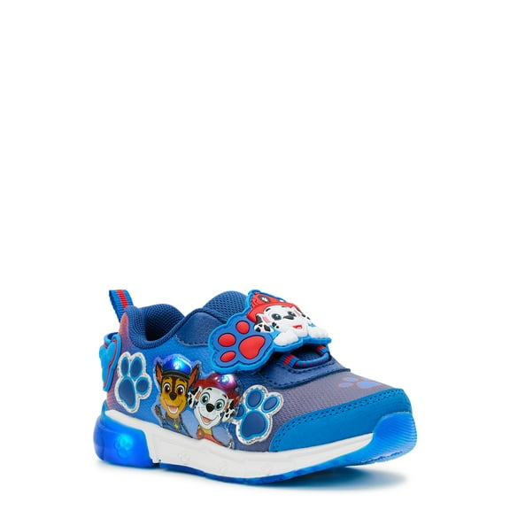 Paw Patrol Toddler Boy Lighted Blue Strap Sneaker, Sizes 5-12