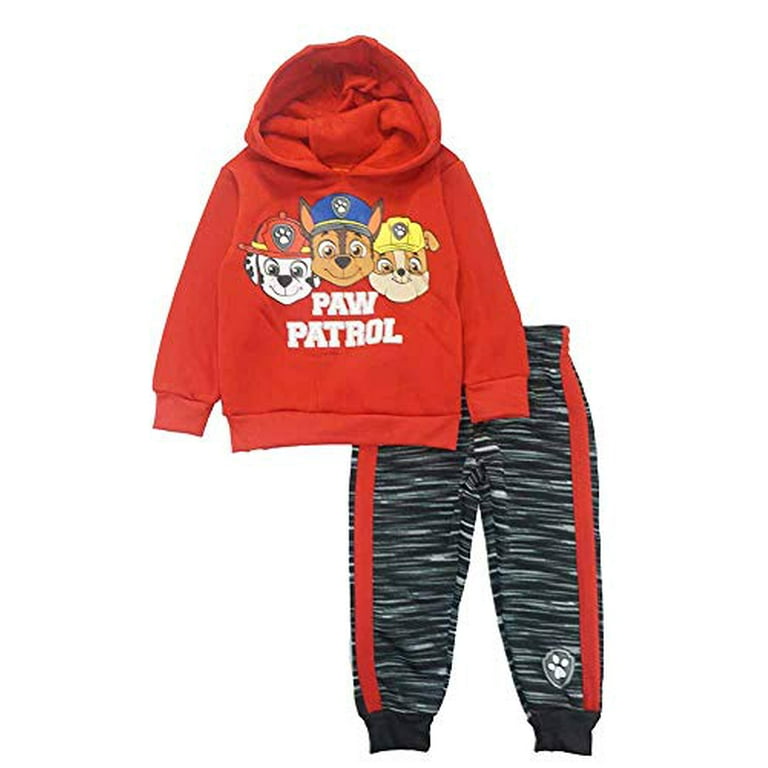 Paw Patrol Toddler Boys 2 Piece Hoodie and Jogger Set red 4T Walmart
