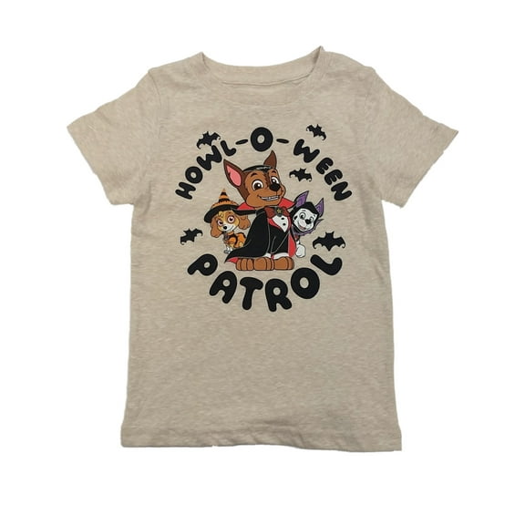 Paw Patrol Toddler Boys Cream Vampire Chase Howl-O-Ween T-Shirt