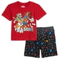 thumbnail image 1 of Paw Patrol Toddler Boys Graphic T-Shirt and Shorts Set Black/Red 2T, 1 of 5