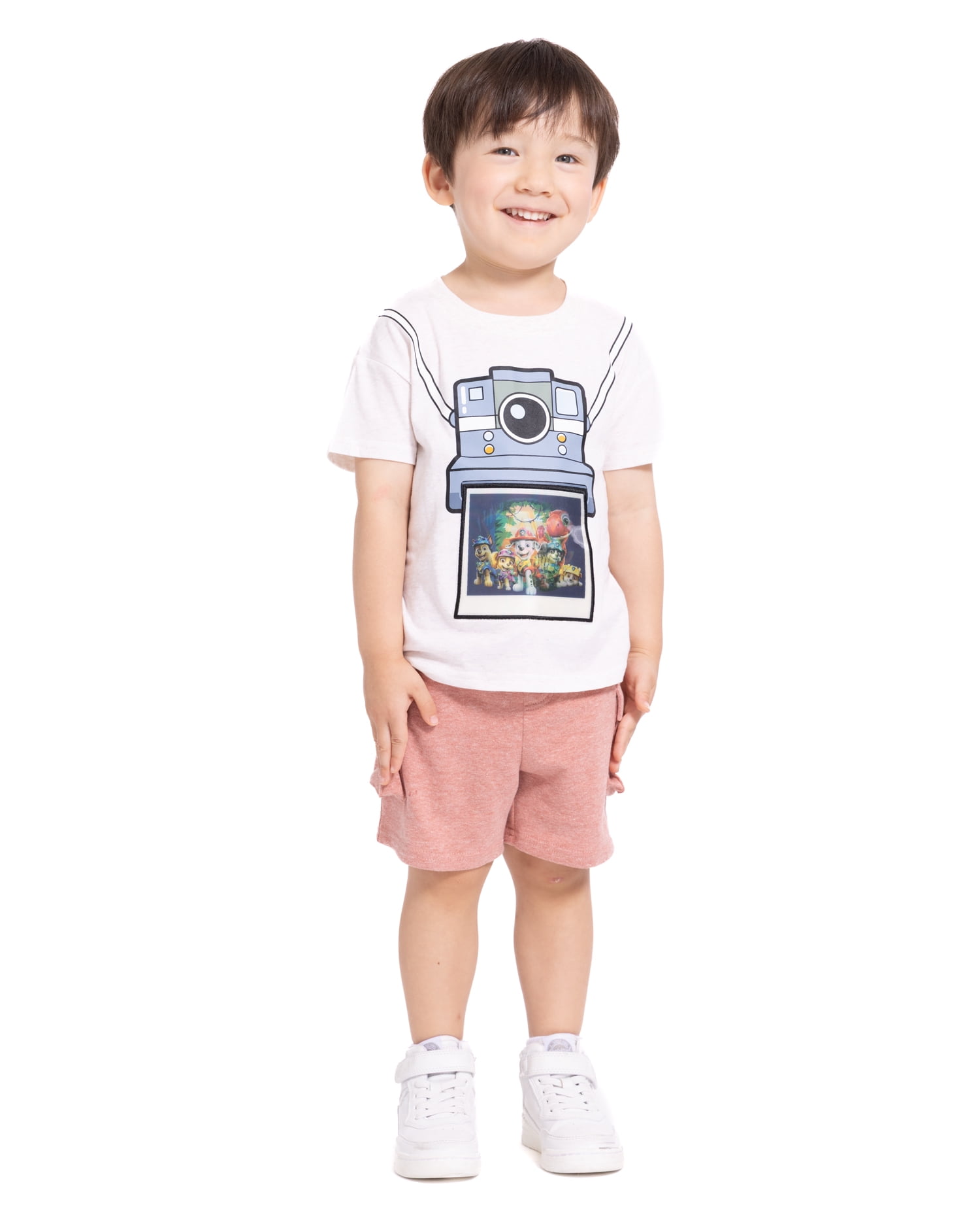 Toddler Boys Graphic Tee and Fleece Cargo Shorts, 2 Piece, Sizes 12M-5T