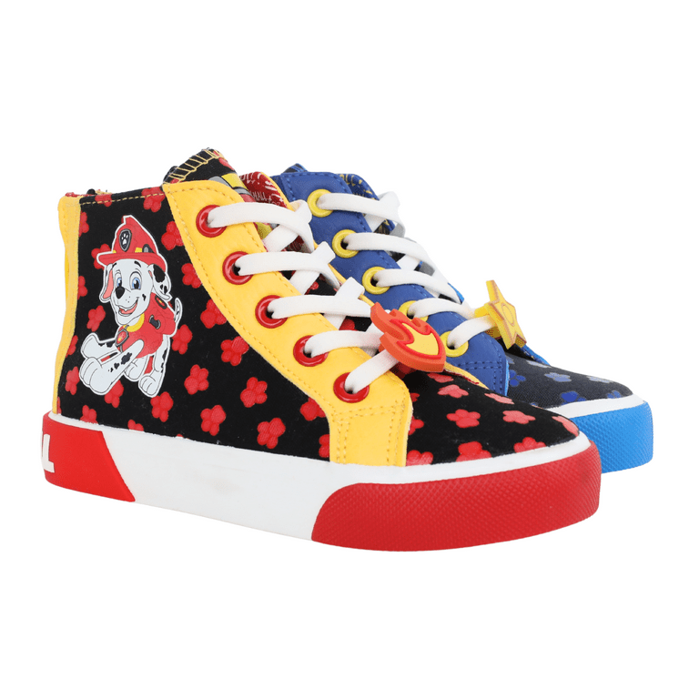 Paw Patrol High-Top Sneaker Durable Canvas Upper Pups