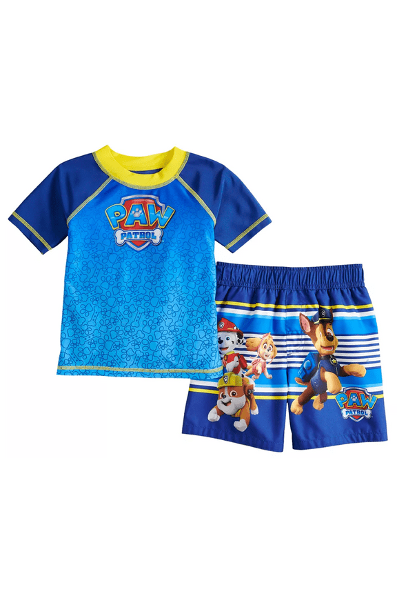 Toddler Boys' Rash Guard and Swim Trunks Set, Sizes 2T-4T