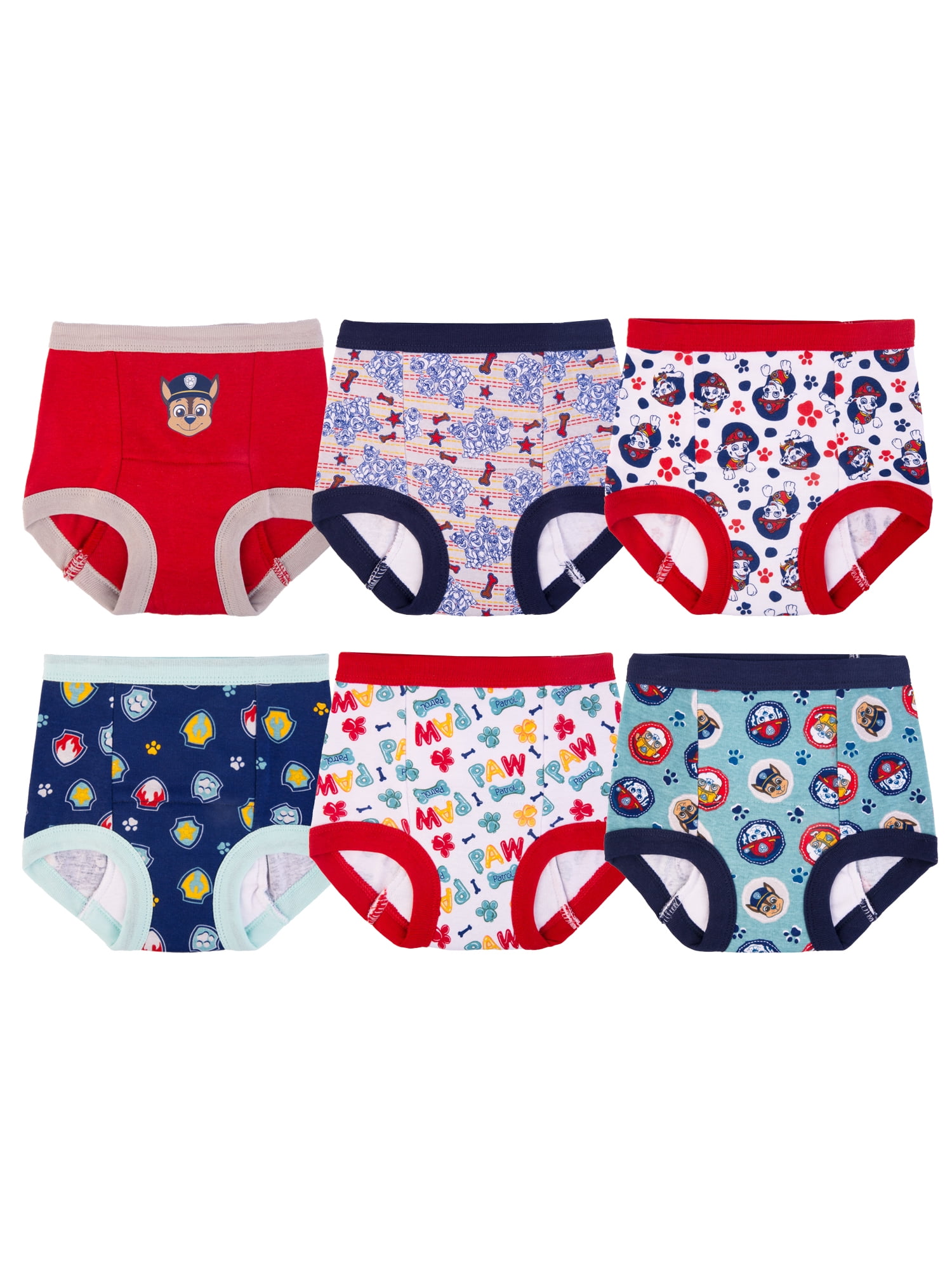 Paw Patrol Multicolor Training Pants 6 Pack 3T + Chart with