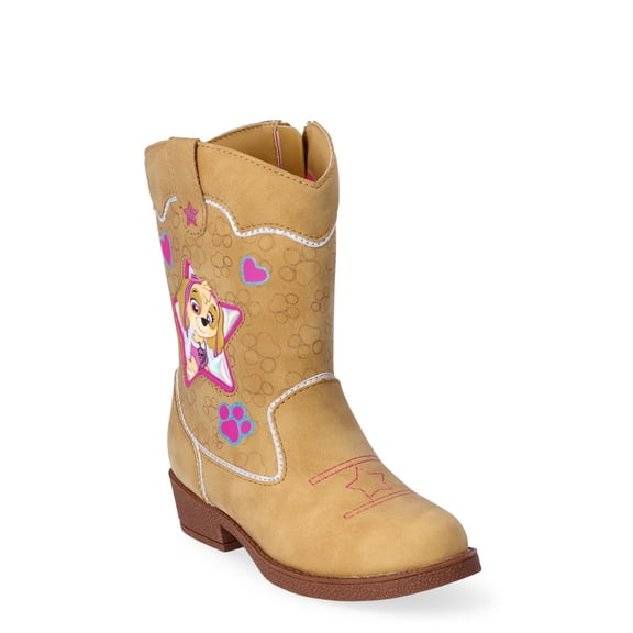 Paw Patrol Toddler Girl Cowgirl Boots, Sizes 7-12