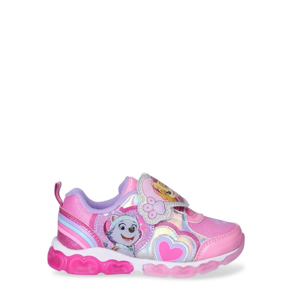 Paw Patrol Toddler Girl Light Up Athletic Sneakers, Sizes 6-12