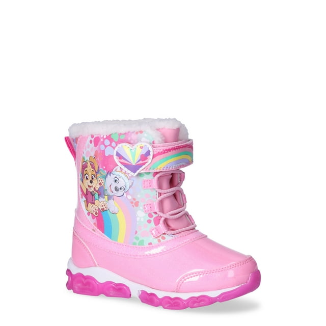 Paw Patrol Toddler Girl Light Up Winter Boots, Sizes 712