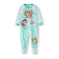 Paw Patrol Toddler Girl Microfleece Blanket Sleepers Pajamas