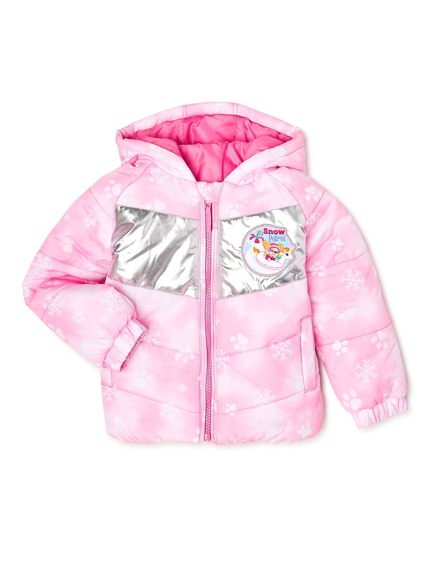 Paw Patrol Toddler Girl Puffer Jacket Sizes 2T 5T Walmart