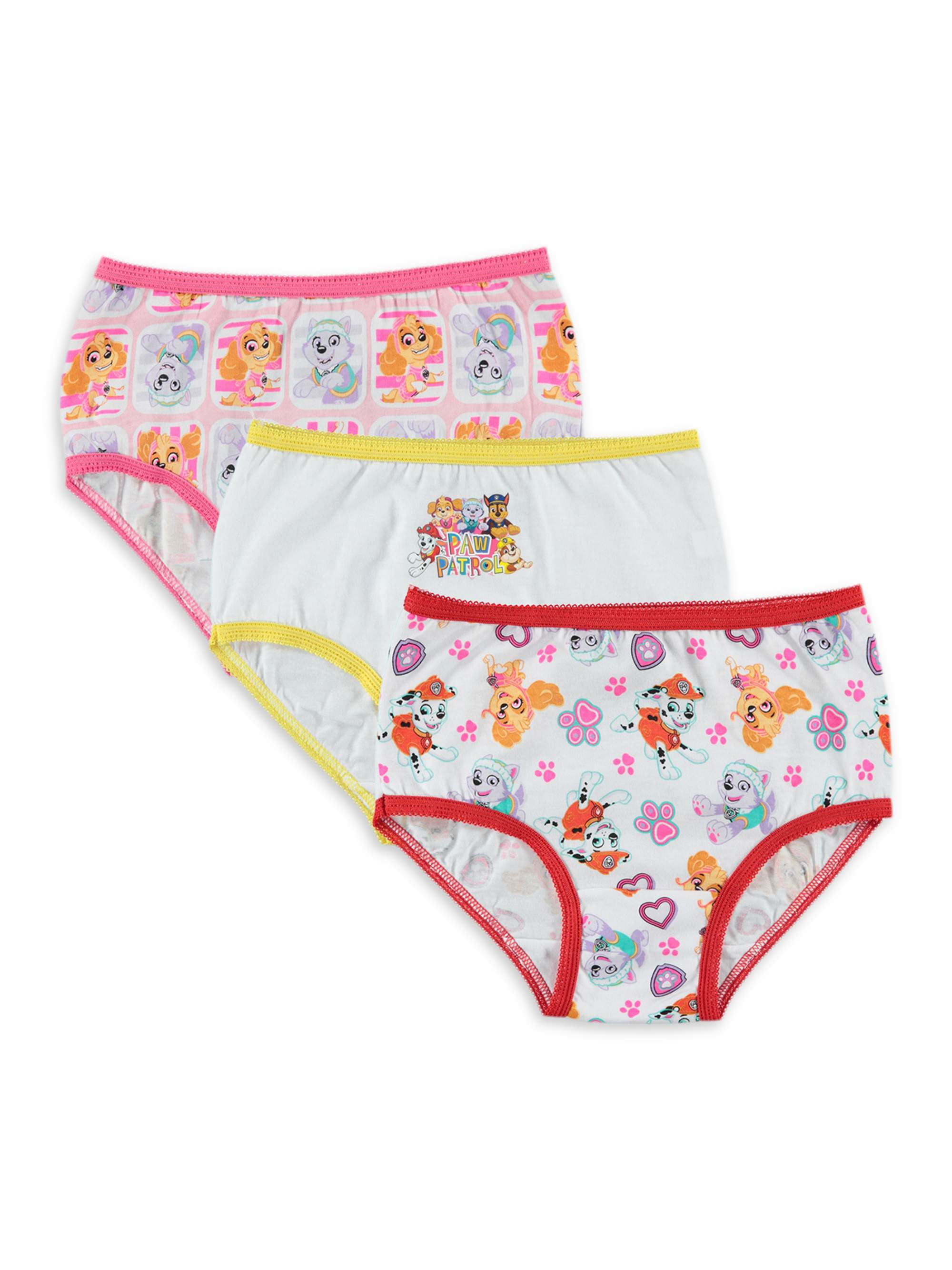 Paw Patrol Girls Underwear 7 Pack Briefs, Sizes 4-8 