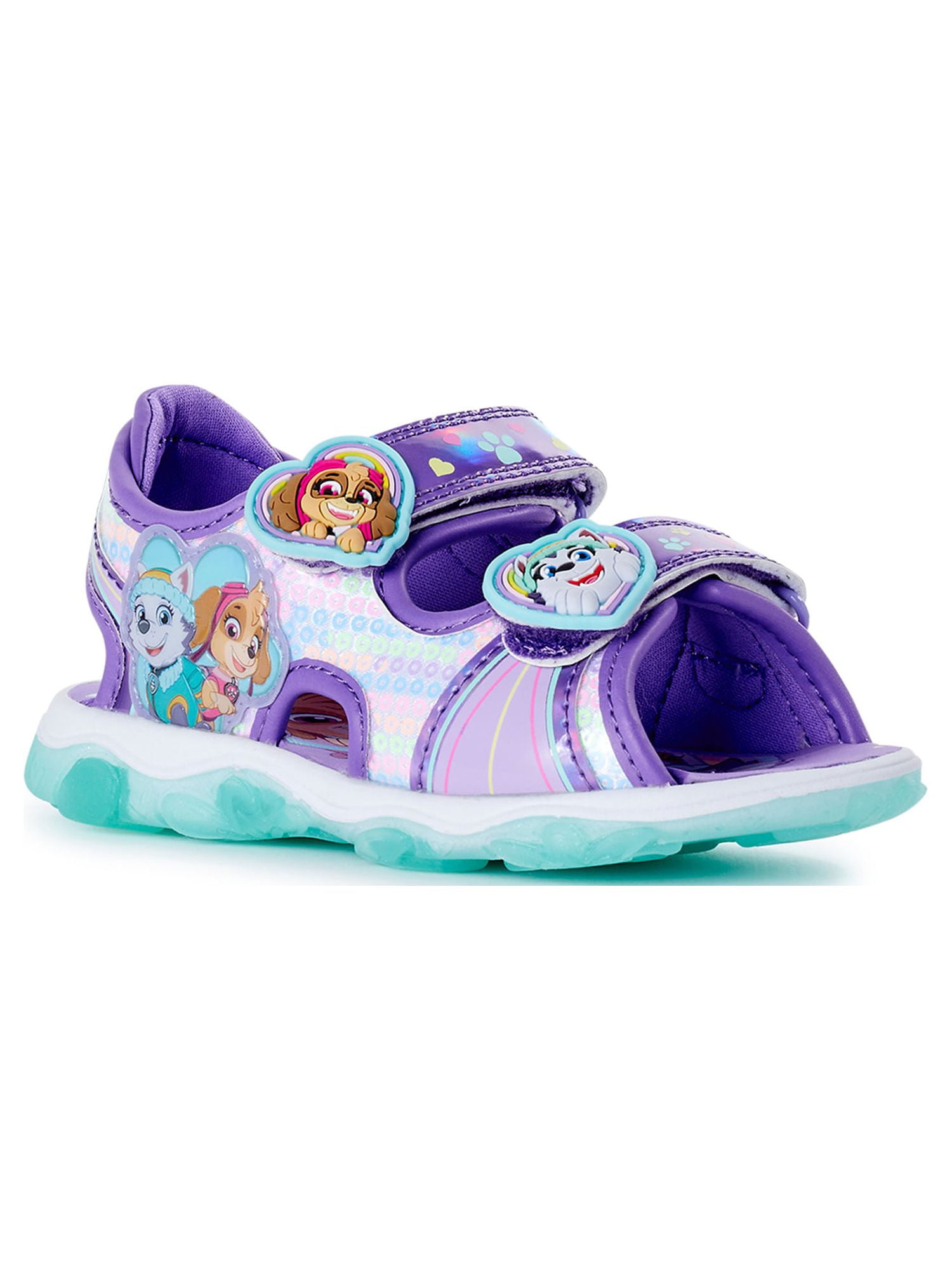 Paw Patrol Toddler Girls Light Up Sandals, Sizes 7-12 - Walmart.com