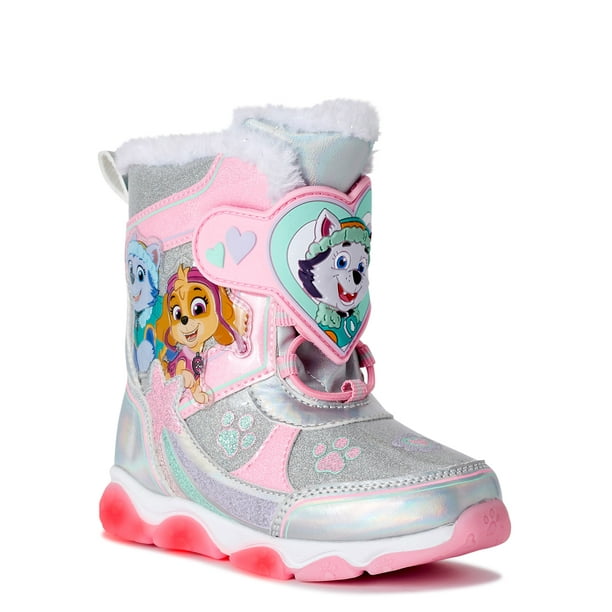 Patrol Toddler Girls Light Up Snow Boots, Sizes 7-12 - Walmart.com