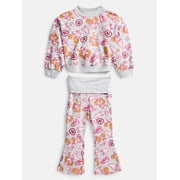 Toddler Girls Allover Print Top and Flared Leggings Set, 2-Piece, Sizes 12M-5T deal from Walmart