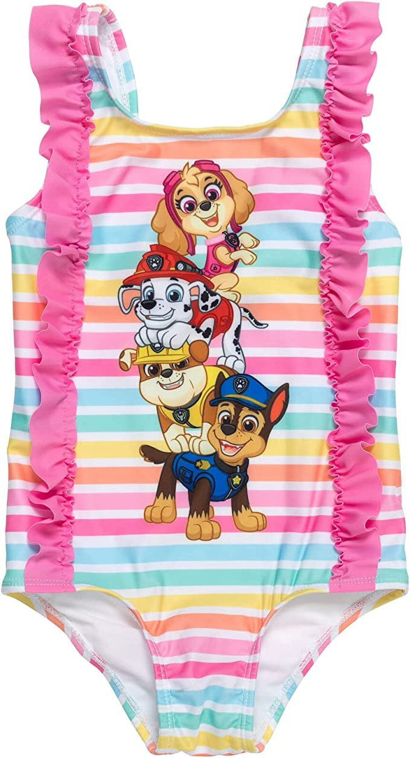 Paw Patrol Skye Toddler Girls One Piece Swimsuit Pink 3T Walmart