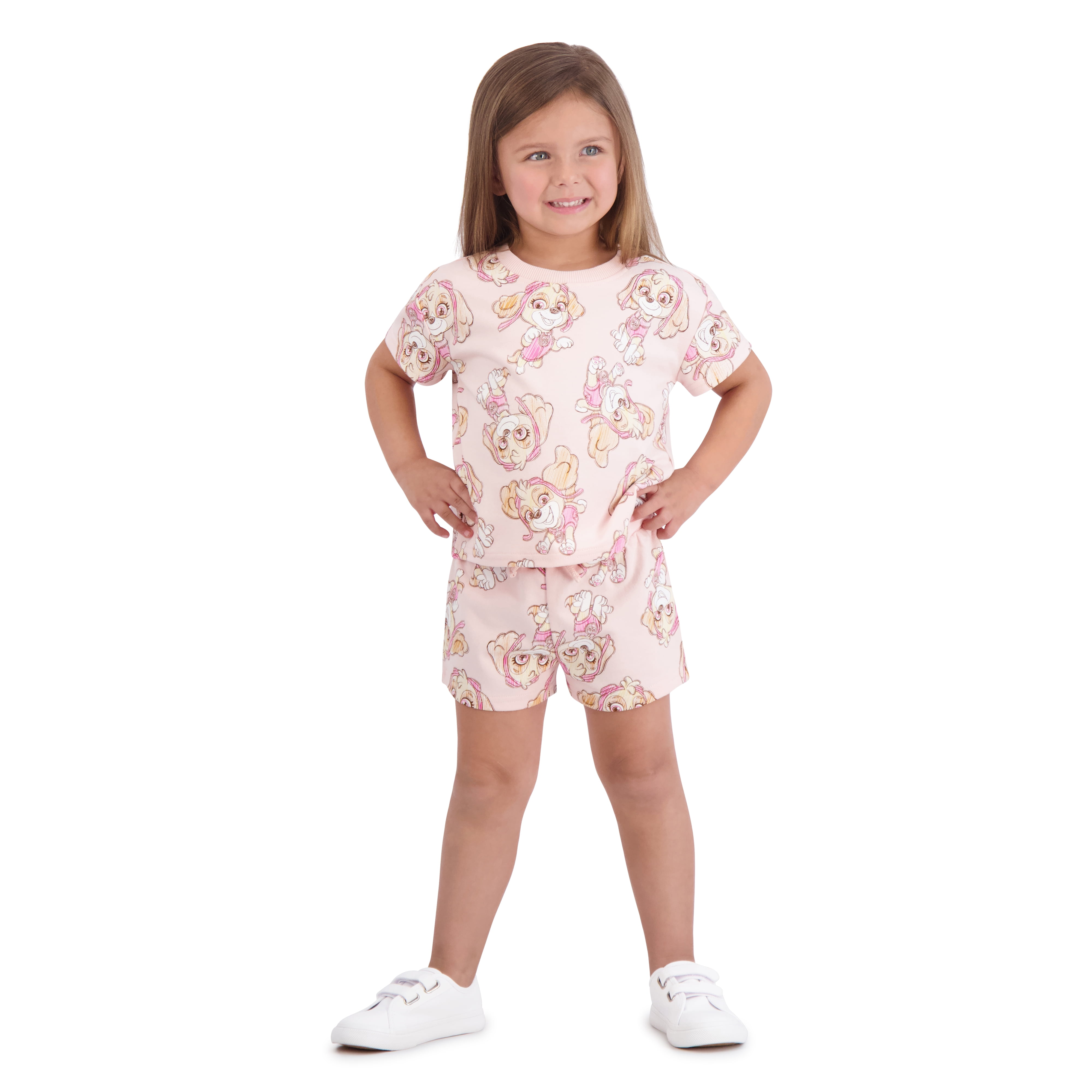 Paw Patrol Toddler Girls Short Set, Sizes 12 Months-5T - Walmart.com