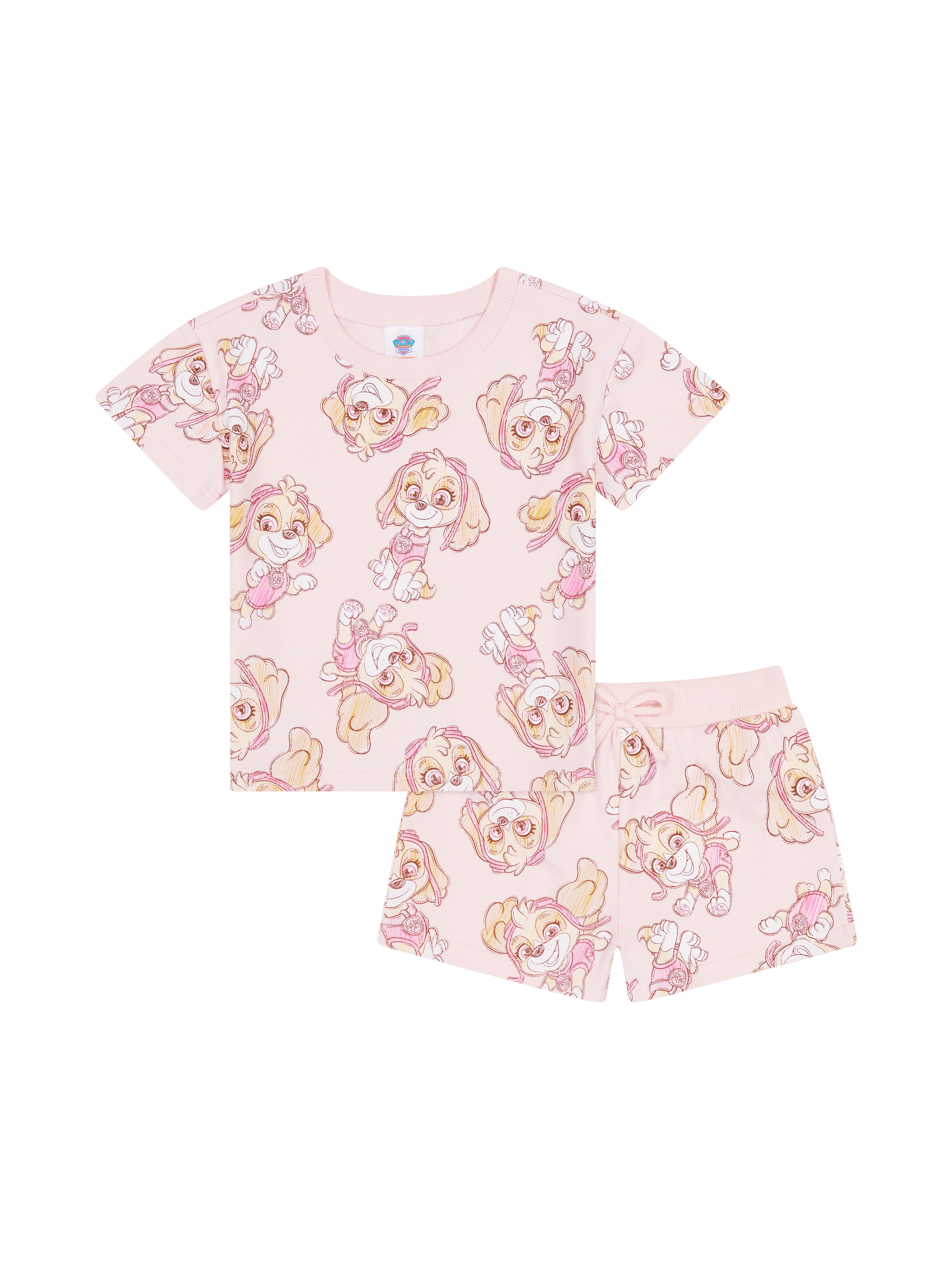 Paw Patrol Toddler Girls Allover Print Dress with Short Sleeves Sizes 12M 5T