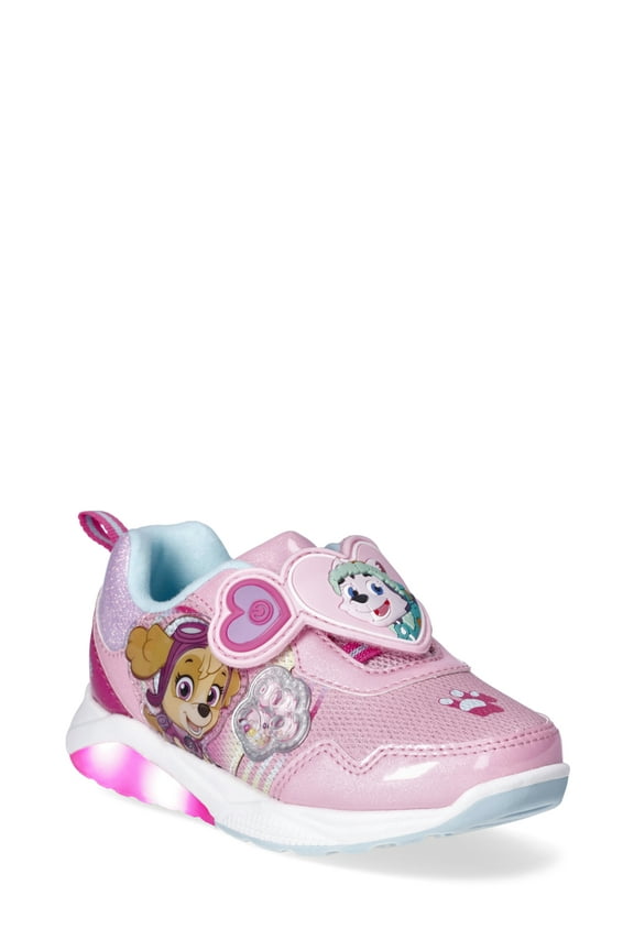 Toddler Girls Skye and Everest Light Up Sneakers with On/Off Power Button