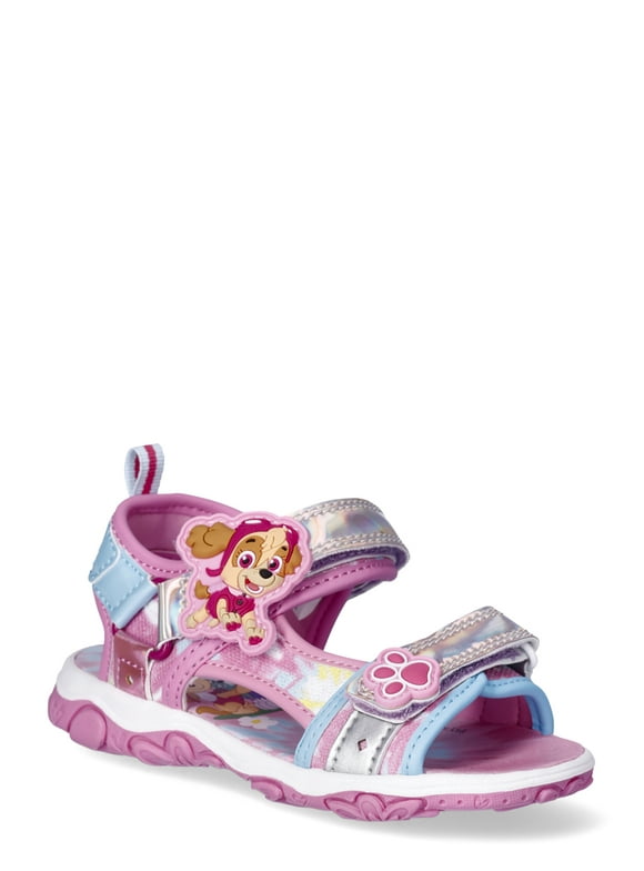 Paw Patrol Toddler Girls Skye and Everest Sport Sandals, Sizes 7-12