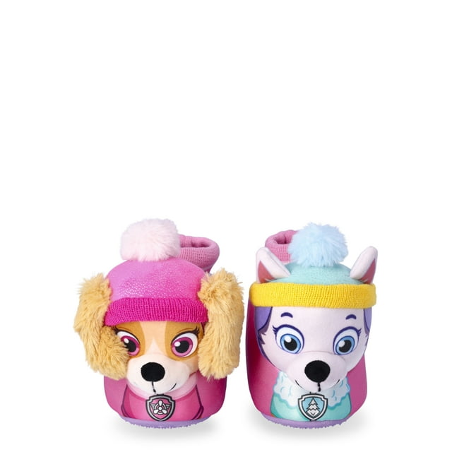 Paw Patrol Toddler Girls Slippers, Sizes 5/611/12