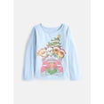 thumbnail image 1 of Paw Patrol Toddler Holiday Graphic Crewneck Tee with Long Sleeves, Sizes 12M-5T, 1 of 3