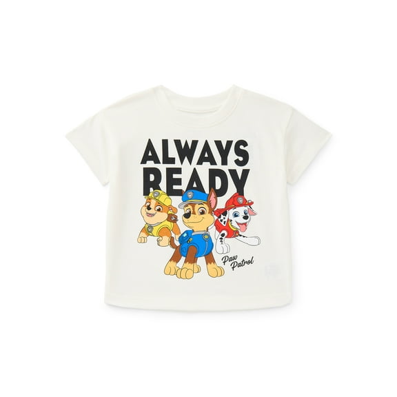 Paw Patrol Unisex Toddler Graphic Tee with Short Sleeves, Sizes 12M-5T