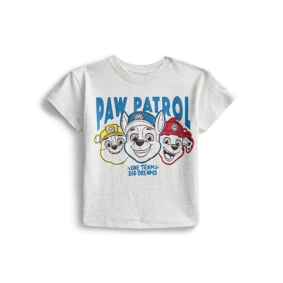 Paw Patrol Toddler Graphic Crewneck Tee with Short Sleeves, Sizes 12M-5T
