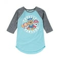thumbnail image 1 of Paw Patrol - Totally Pawsome - Toddler And Youth Girls Raglan Graphic T-Shirt, 1 of 6