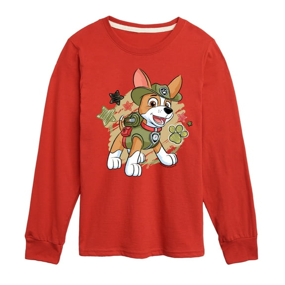Paw Patrol - Tracker Paw Patrol - Toddler & Youth Long Sleeve Graphic T-Shirt
