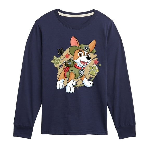 Paw Patrol - Tracker Paw Patrol - Toddler & Youth Long Sleeve Graphic T-Shirt