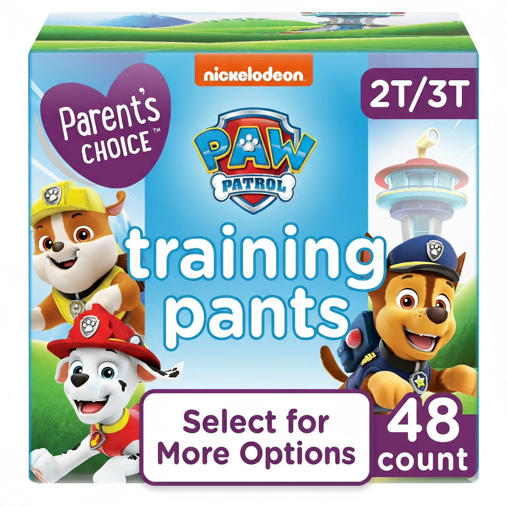 Paw Patrol Training Pants for Boys, 2T/3T, 48 Count (Select for More Options)