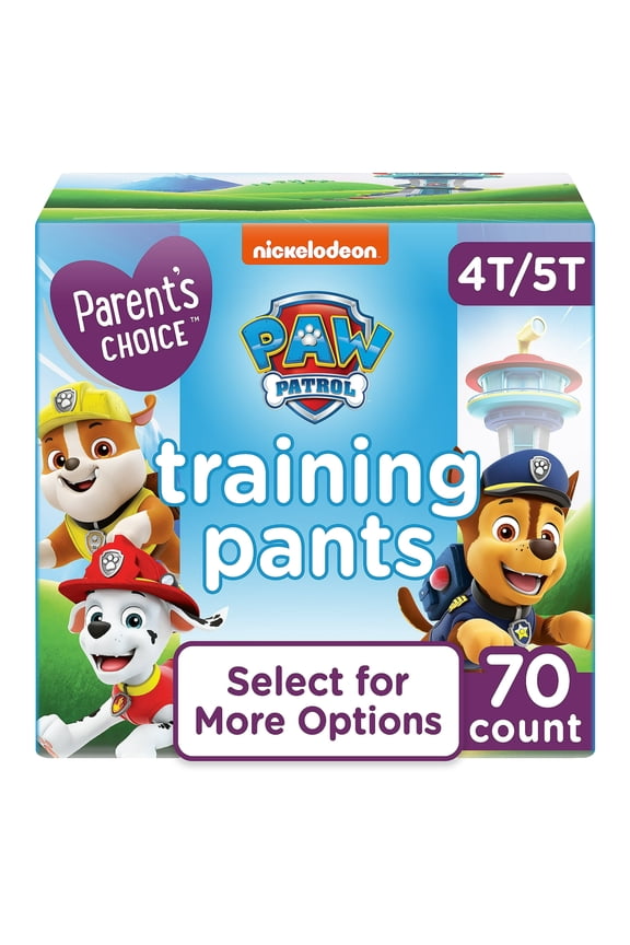 Paw Patrol Training Pants for Boys, 4T/5T, 70 Count (Select for More Options)