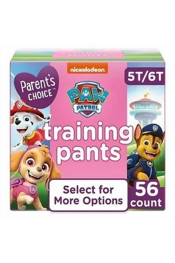 Paw Patrol Training Pants for Girls, 5T/6T, 56 Count (Select for More Options)