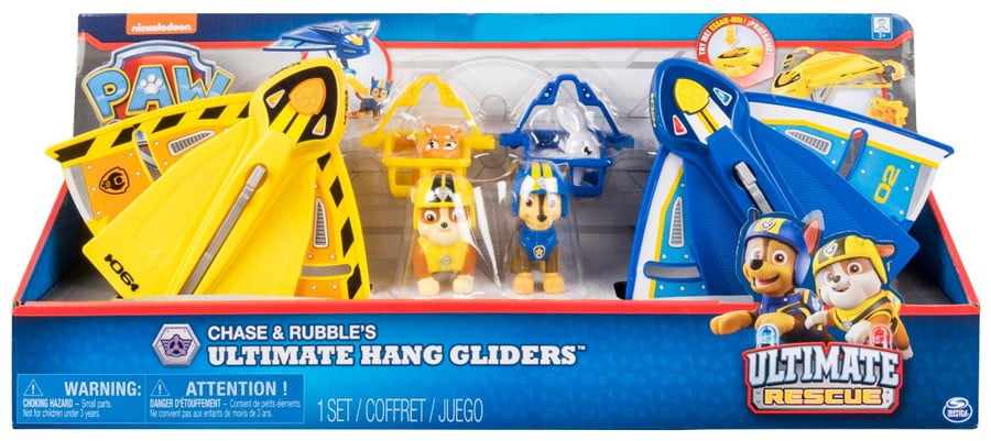 Paw Patrol Ultimate Rescue Chase & Rubble's Ultimate Hang Gliders Figure Set