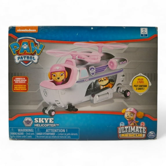 Paw Patrol Ultimate Rescue - Skyes Ultimate Rescue Helicopter with Moving Propellers & Rescue Hook, for Ages 3 & Up