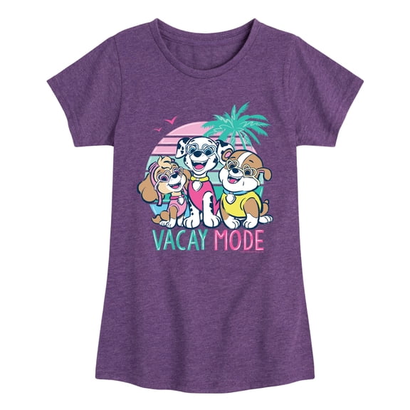 Paw Patrol - Vacay Mode - Youth Girls Short Sleeve T-Shirt