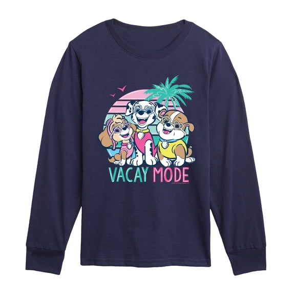 Paw Patrol - Vacay Mode - Youth Long Sleeve Graphic T-Shirt