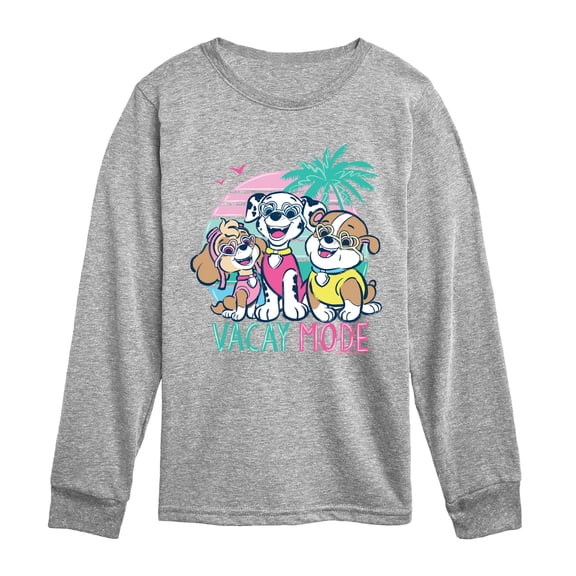 Paw Patrol - Vacay Mode - Youth Long Sleeve Graphic T-Shirt