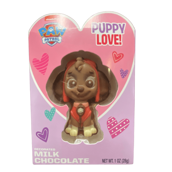 Paw Patrol Valentine Decorated Milk Chocolate Skye 1oz