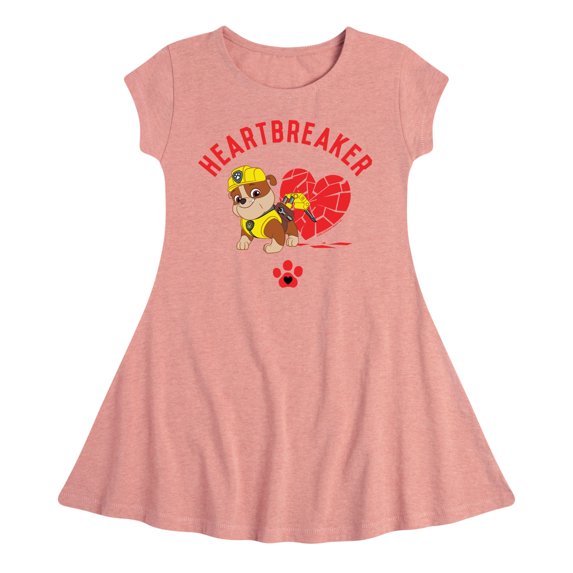 Paw Patrol - Valentine's Heartbreaker - Toddler And Youth Girls Fit And Flare Dress