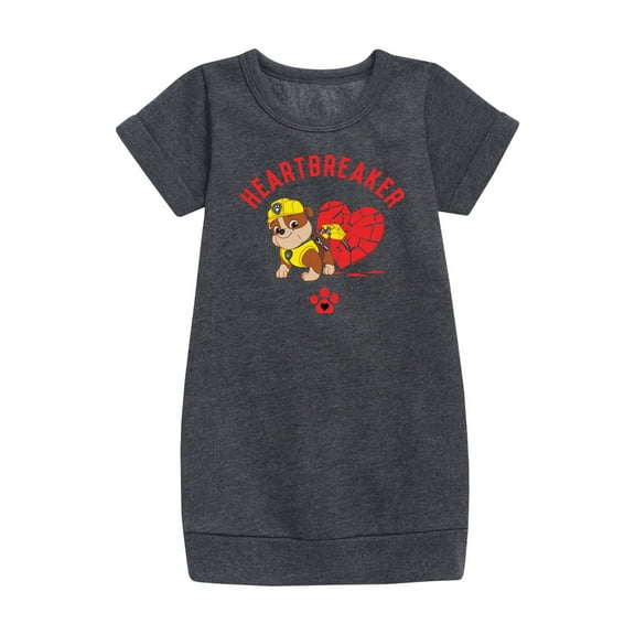 Paw Patrol -  Valentine's Heartbreaker - Toddler And Youth Girls Fleece Dress