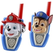 Paw Patrol Chase & Marshall Walkie Talkie 2-Pack for Kids Age 3+, Police & Firefighter Design, Two-Way Radio