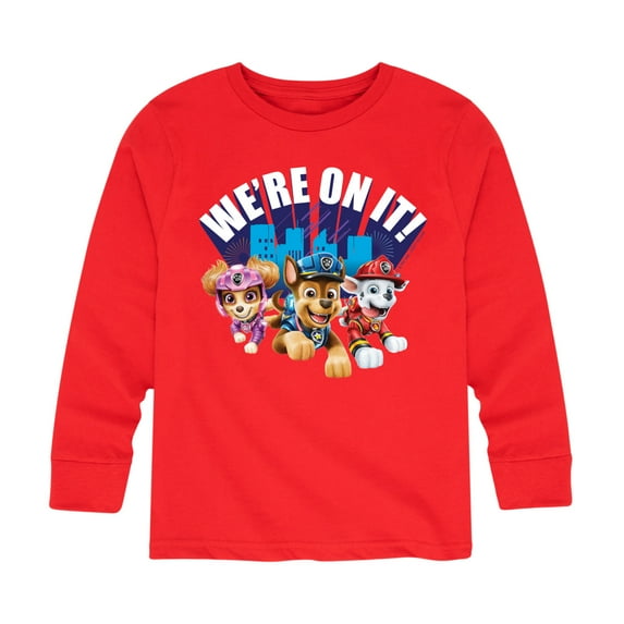 Paw Patrol - We're On It - Toddler And Youth Long Sleeve Graphic T-Shirt