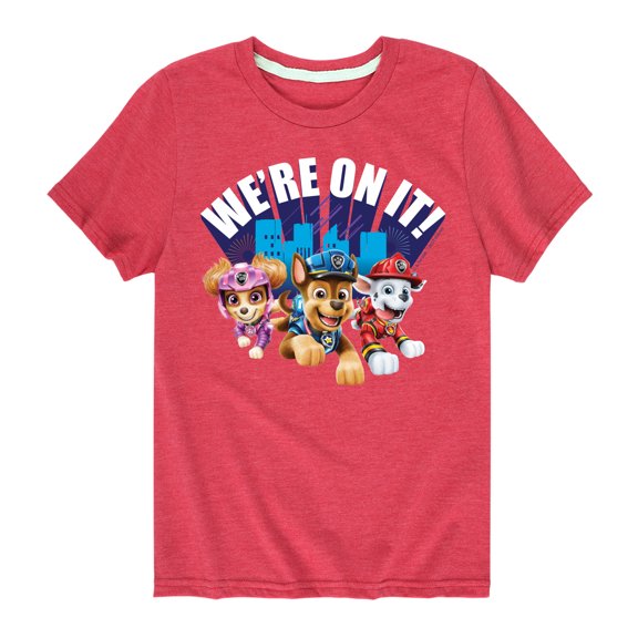 Paw Patrol - Were On It - Toddler And Youth Short Sleeve Graphic T-Shirt