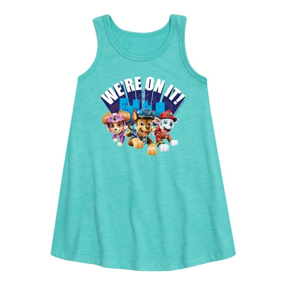 Paw Patrol - Were On It - Toddler and Youth Girls A-line Dress