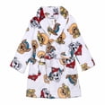 thumbnail image 1 of Paw Patrol White Character Print Minky Fleece Bathrobe, Robe, 2T, 1 of 1