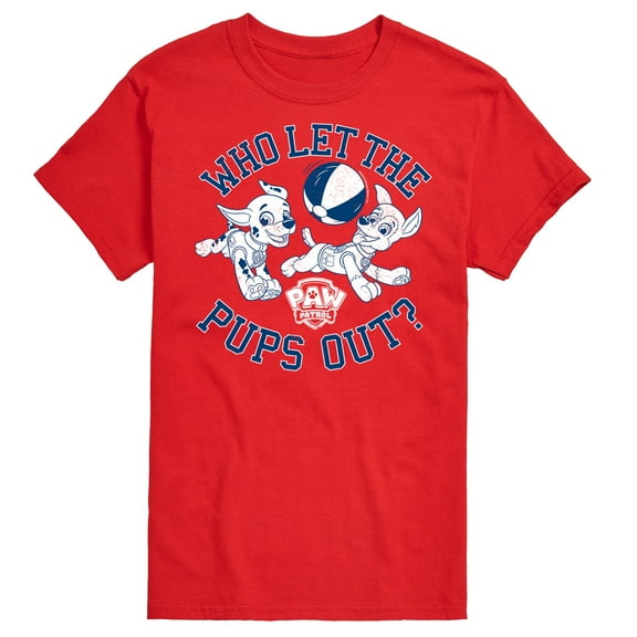 Paw Patrol - Who Let The Pups Out - Men's Short Sleeve Graphic T-Shirt