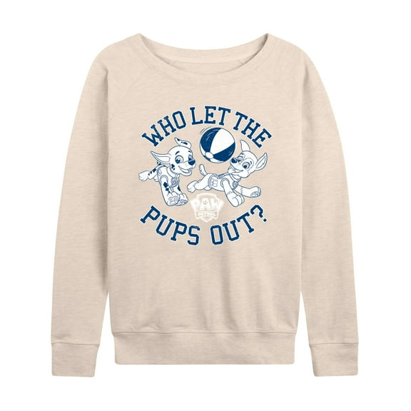 Paw Patrol - Who Let The Pups Out - Women's Lightweight French Terry Long Sleeve Shirt