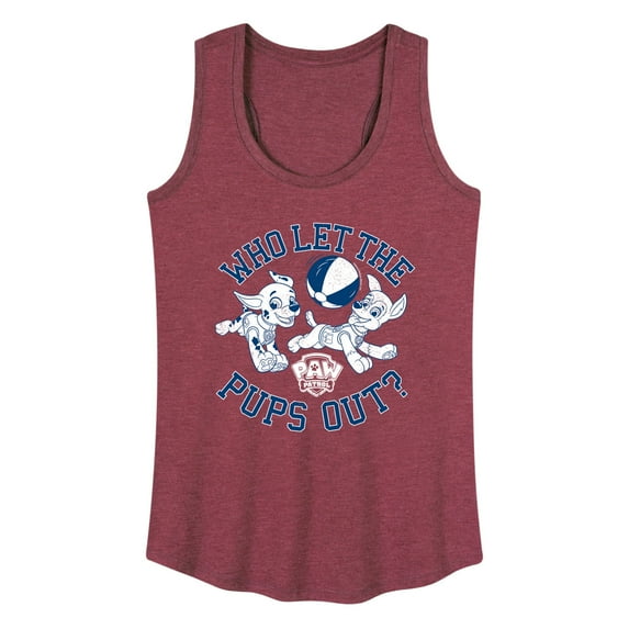 Paw Patrol - Who Let The Pups Out - Women's Racerback Tank Top